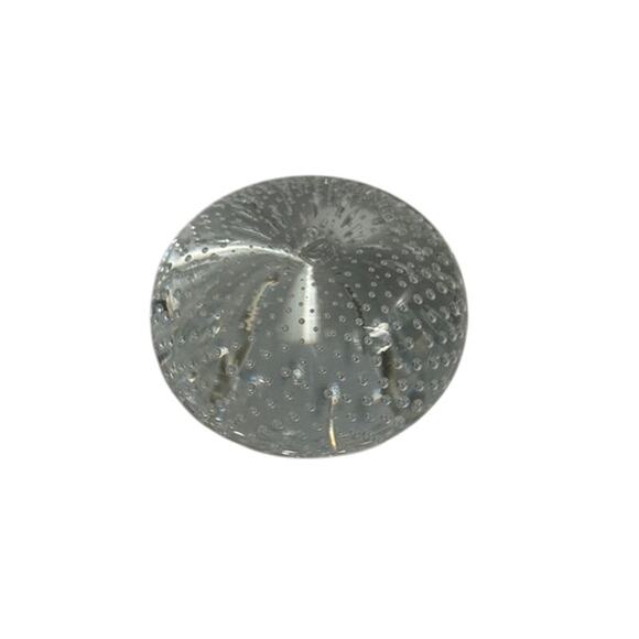 Clear Controlled Bubble Paperweight Pillow 3.25" by 1.75" - Picture 5 of 5